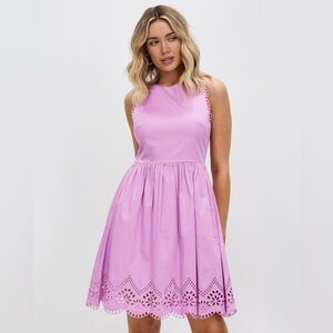 Ted baker Exquisite Cotton&Cotton Lined!! Orchid Pink/Purple dress size 3 (~US8)